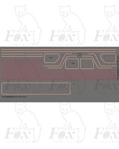 Standard Class 5MT 4-6-0 73XXX BR2 Loco Lining Set (mixed traffic)