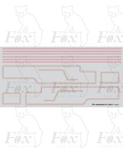 Class 3MT 2-6-2 Tank Engine Lining Set