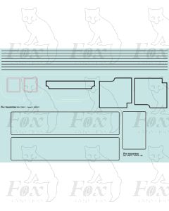 LNER B2 Locomotive/Group Standard tender lining set