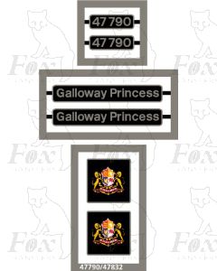 47790 Galloway Princess - with numberplates and cab panel plaques