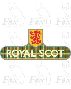 Headboard (ornate) - THE ROYAL SCOT - (straw lettering)