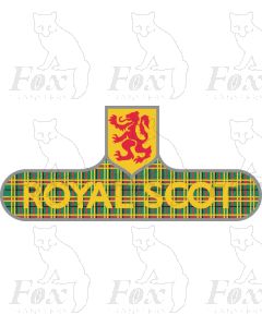 Headboard (ornate) - THE ROYAL SCOT (yellow lettering)
