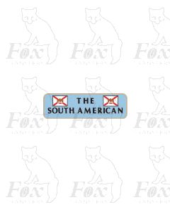 Headboard (ornate) - THE SOUTH AMERICAN (blue background)