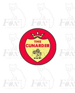 Headboard (ornate) - THE CUNARDER - (shield design, Bulleid Pacific locos)