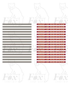 HEART OF MIDLOTHIAN - Steel Coachboards
