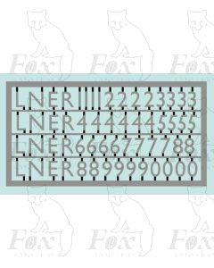 Lettering and Numbering for Garter Blue-liveried engines