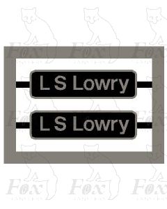 86239 L S Lowry