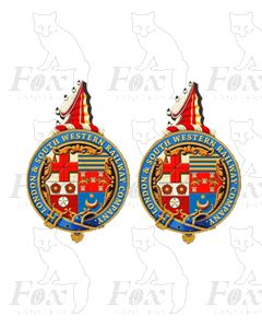 1 pair LSWR Crests (DIGITAL CREST)