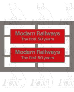 66745 Modern Railways The first 50 years