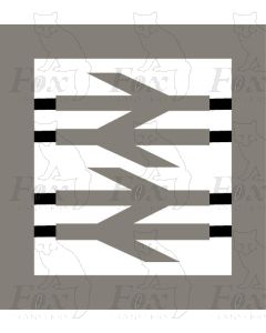 British Railways double arrow corporate motif  - small size