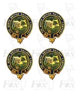 2 pairs North British Railway Crests (DIGITAL CREST)