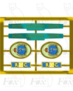 34050 ROYAL OBSERVER CORPS (includes backing plates)