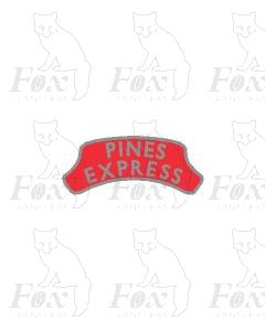 Headboard (plain) - PINES EXPRESS - red - with shaped corners