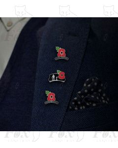 LAPEL/TIE PIN BADGE - UNIQUE POPPY DESIGNS