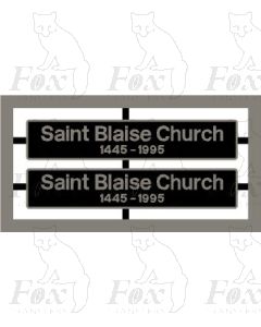 37674 Saint Blaise Church 1445-1995