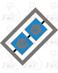 MPD Plaques - Tinsley rose (Channel Tunnel locos only)