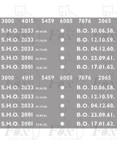 BR British Railways Coach sole bar detailing