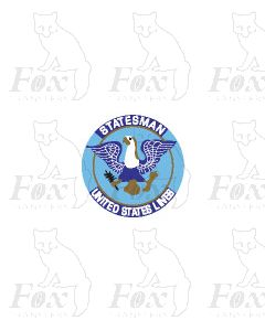 Headboard (ornate) - STATESMAN-UNITED STATES LINES (Lord Nelson Class locos)