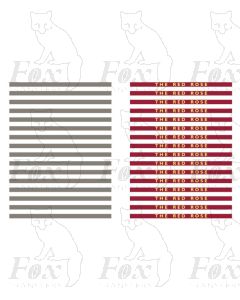 THE RED ROSE - Steel Coachboards