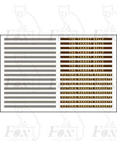 THE THANET BELLE - Steel Coachboards