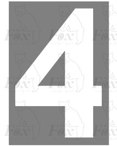 VINYL CUT NUMBER - 4