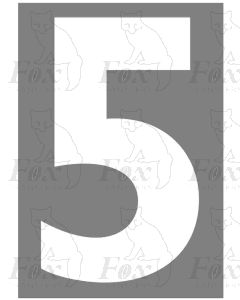 VINYL CUT NUMBER - 5