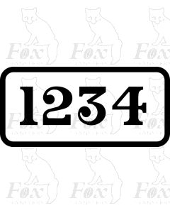 VINYL CUT GWR CABSIDE STYLE - WHEELIE BIN NUMBER?