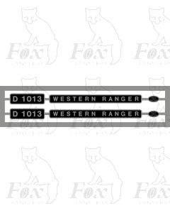 D1013 WESTERN RANGER