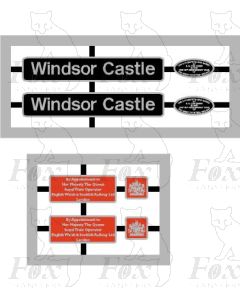 47787 Windsor Castle - Nameplates and Royal Appointment plaques