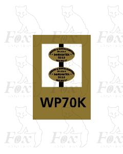 LNER Doncaster 1923 worksplates