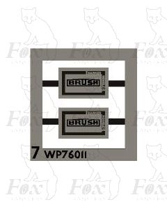 Brush rectangular plates 