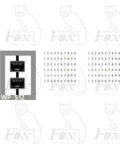 BR Tender worksplates BR1B - with waterslide transfers.