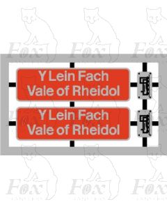 37426 Y Lein Fach Vale of Rheidol plaque