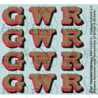 GWR Locomotive Initials gold/red/black