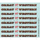 1927-1934 : GREAT (twin shield crest) WESTERN Loco Lettering gold/red