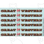 1927-1934 : GREAT (twin shield crest) WESTERN Loco Lettering gold/red