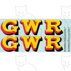 GWR Locomotive Initials yellow/red/black