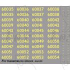 Cabside Numbersets 60035-60054