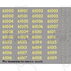 Cabside Numbersets 61000-61019