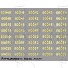 Cabside Numbersets for BR Standards