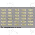 Cabside Numbersets for BR Standards (92210-92224)