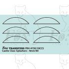 GWR Castle Class Splasher Lining Set