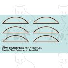 GWR Castle Class Splasher Lining Set