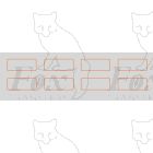 CABSIDE NUMBERPLATE LINING IN ORANGE 