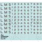 LMS Lettering and Numbering for Original 5 Blue Streamlined Princess Coronation Engines