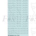 LNER Garter Blue Class A4 Streamlined Loco Lettering/Numbering