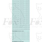 LNER Garter Blue Class A4 Streamlined Loco Lettering/Numbering