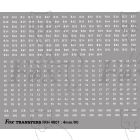Vehicle Running Numbersets with prefixes