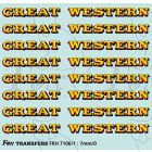 GW Locomotive Lettering yellow/red 