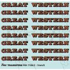 GW Locomotive Lettering gold/red